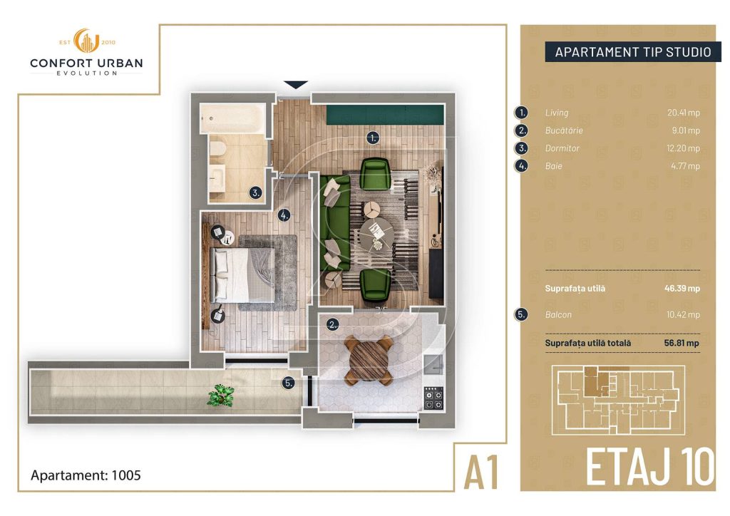 Apartament  2 camere